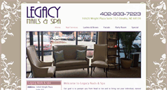 Desktop Screenshot of legacynailsomaha.com