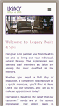 Mobile Screenshot of legacynailsomaha.com